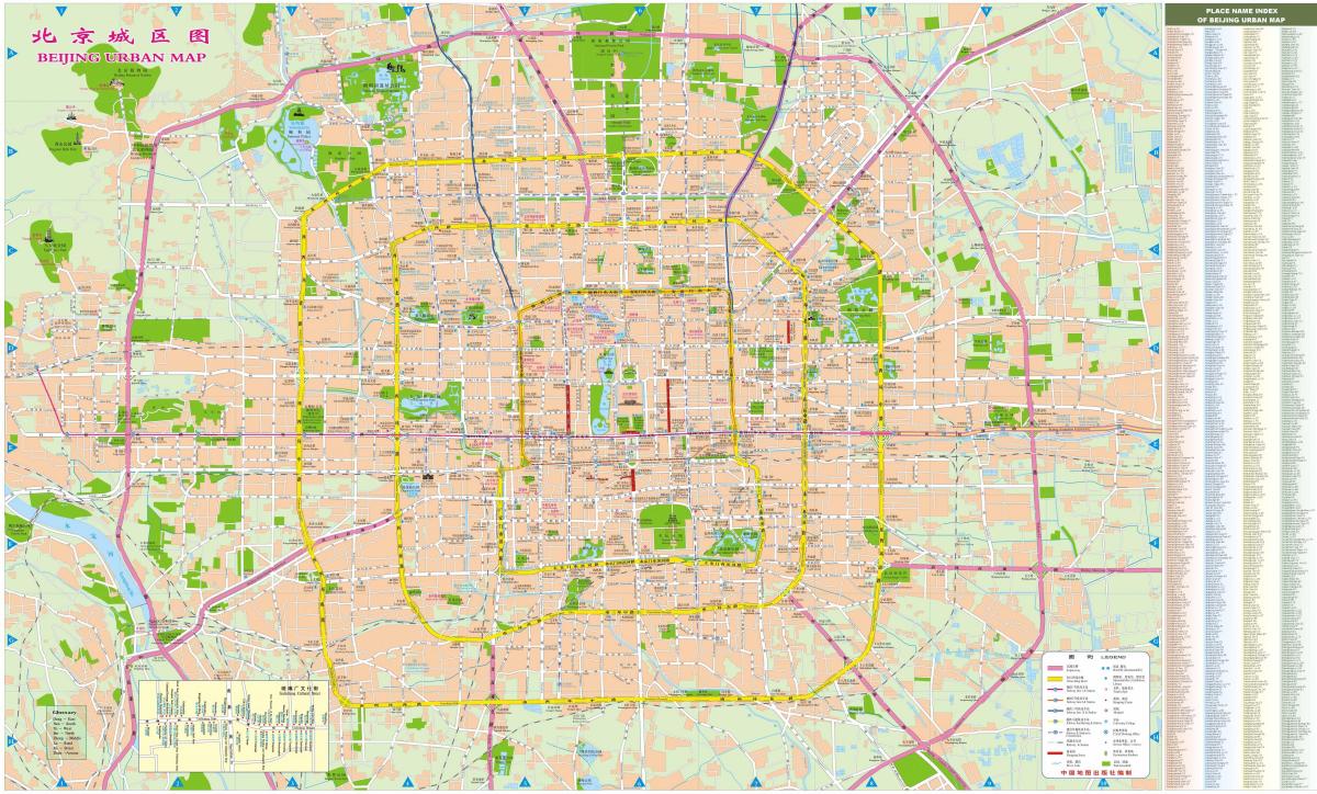 بكين (بكين) خريطة الشوارع